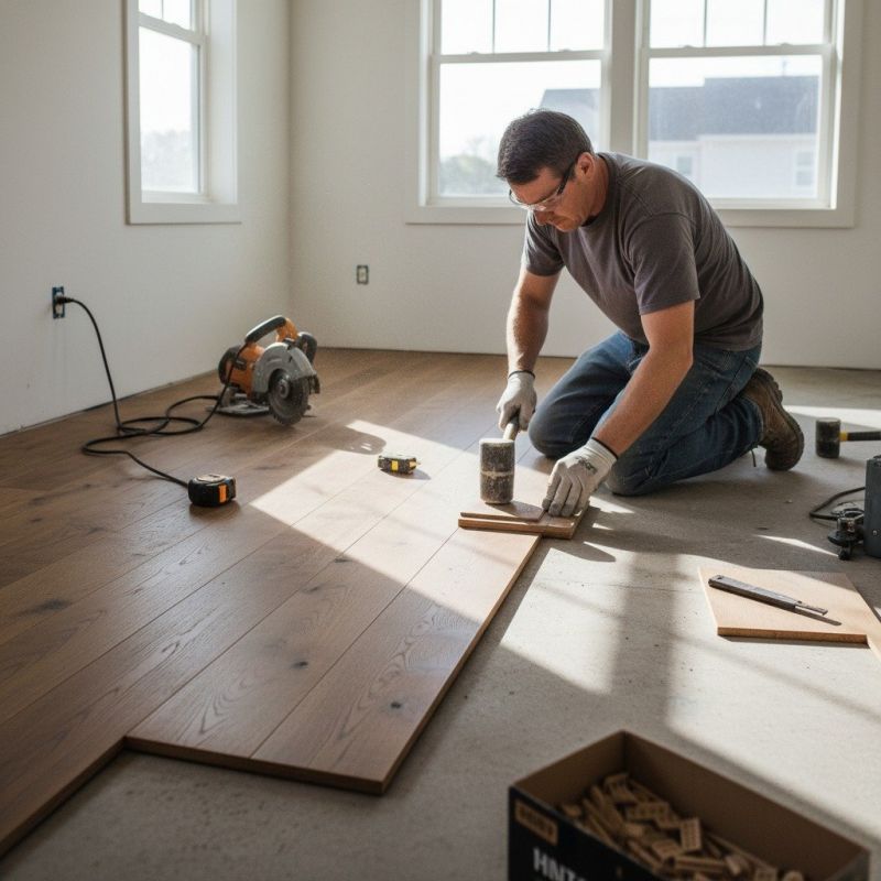Oak Floor Installation